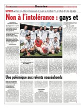 Gays et foot, le tabou