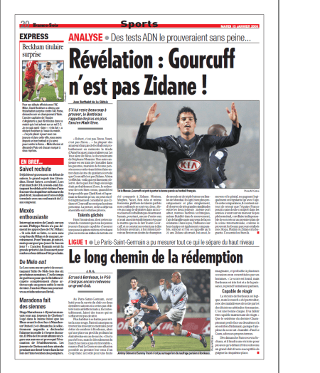 Gourcuff n'est pas Zidane