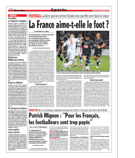 La france aime-t-elle le foot