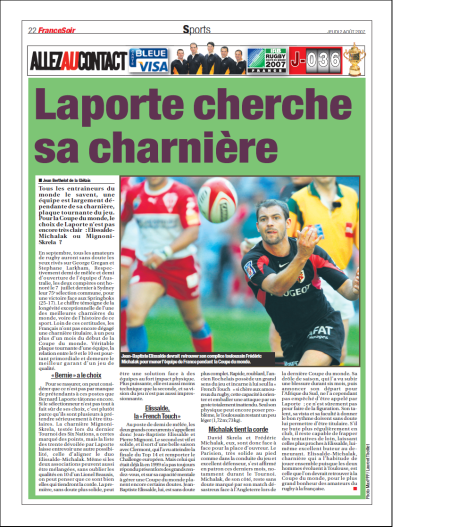 Laporte cherche sa charnière