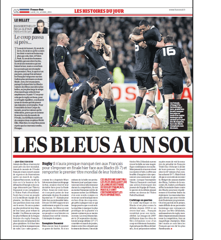 Le coup passa si près