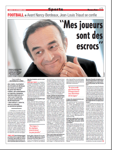 Mes joueurs sont des escrocs