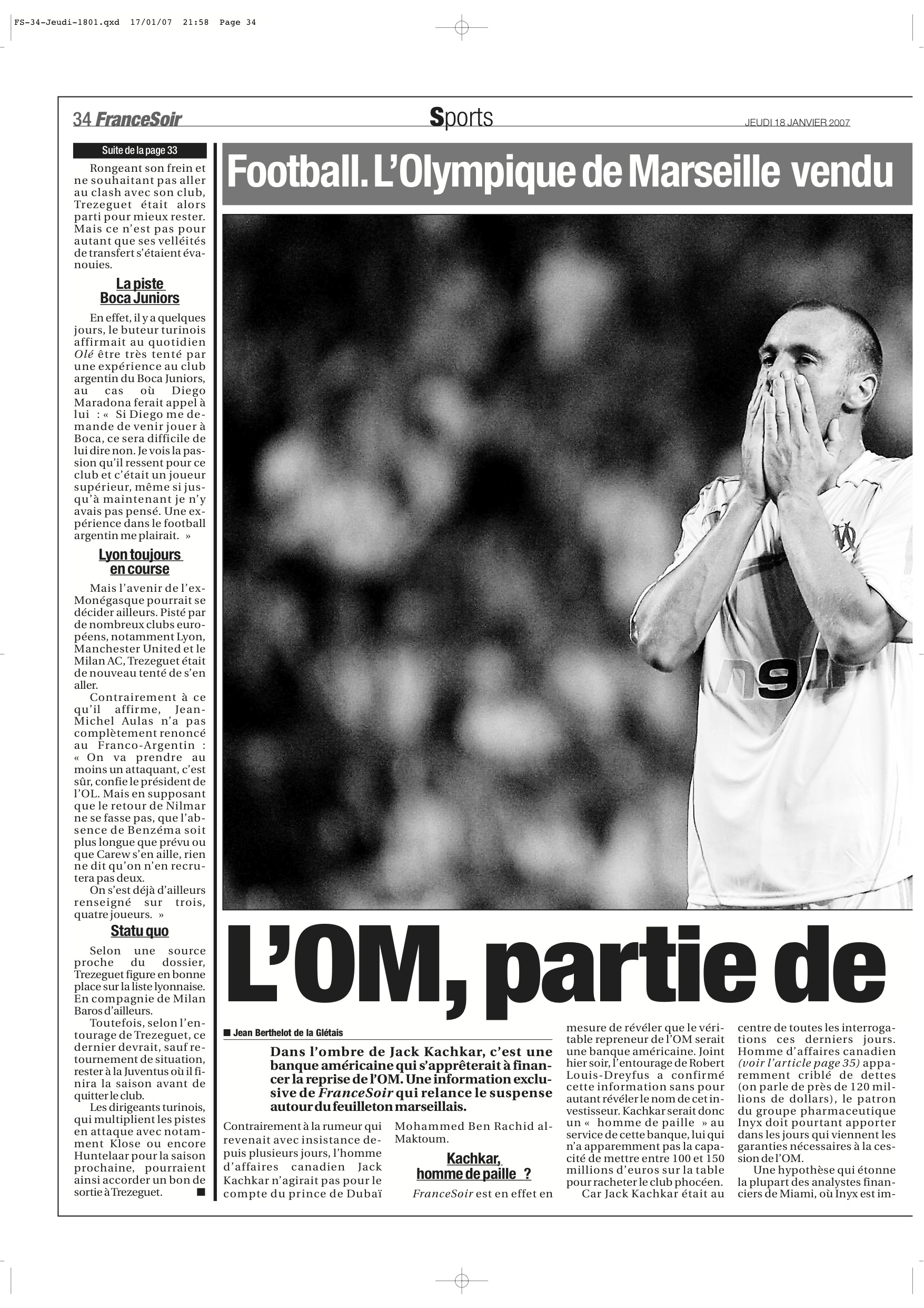 L’OM, partie de cash-cache