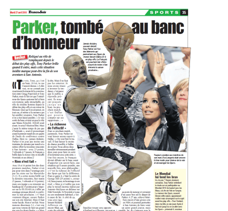 Parker, tombé