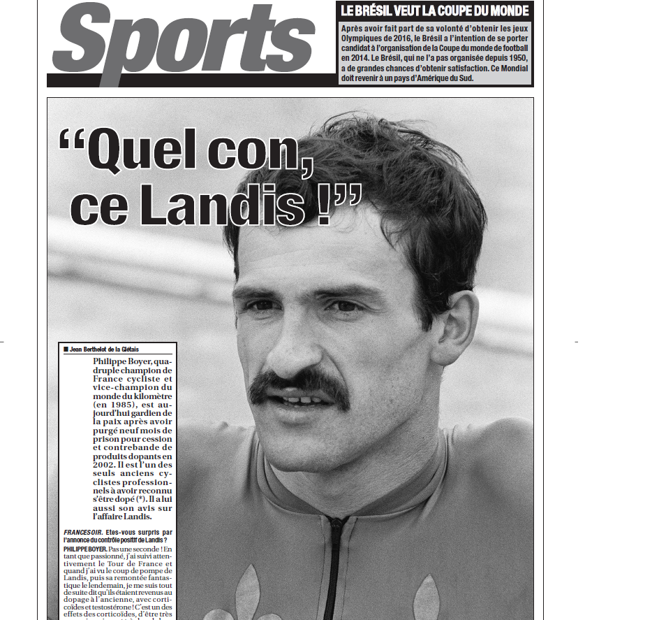 « Quel con ce Landis »