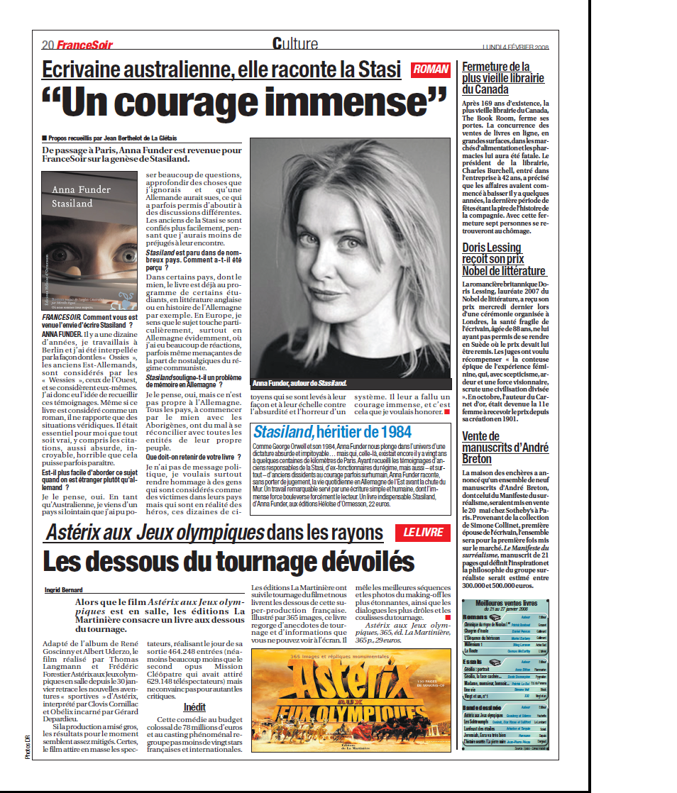 « Un courage immense »
