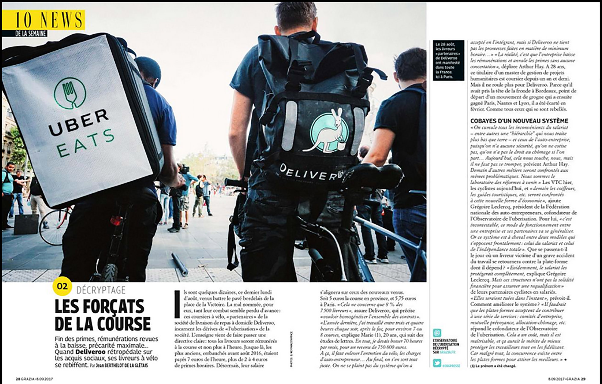 Deliveroo, laboratoire du modèle social ?