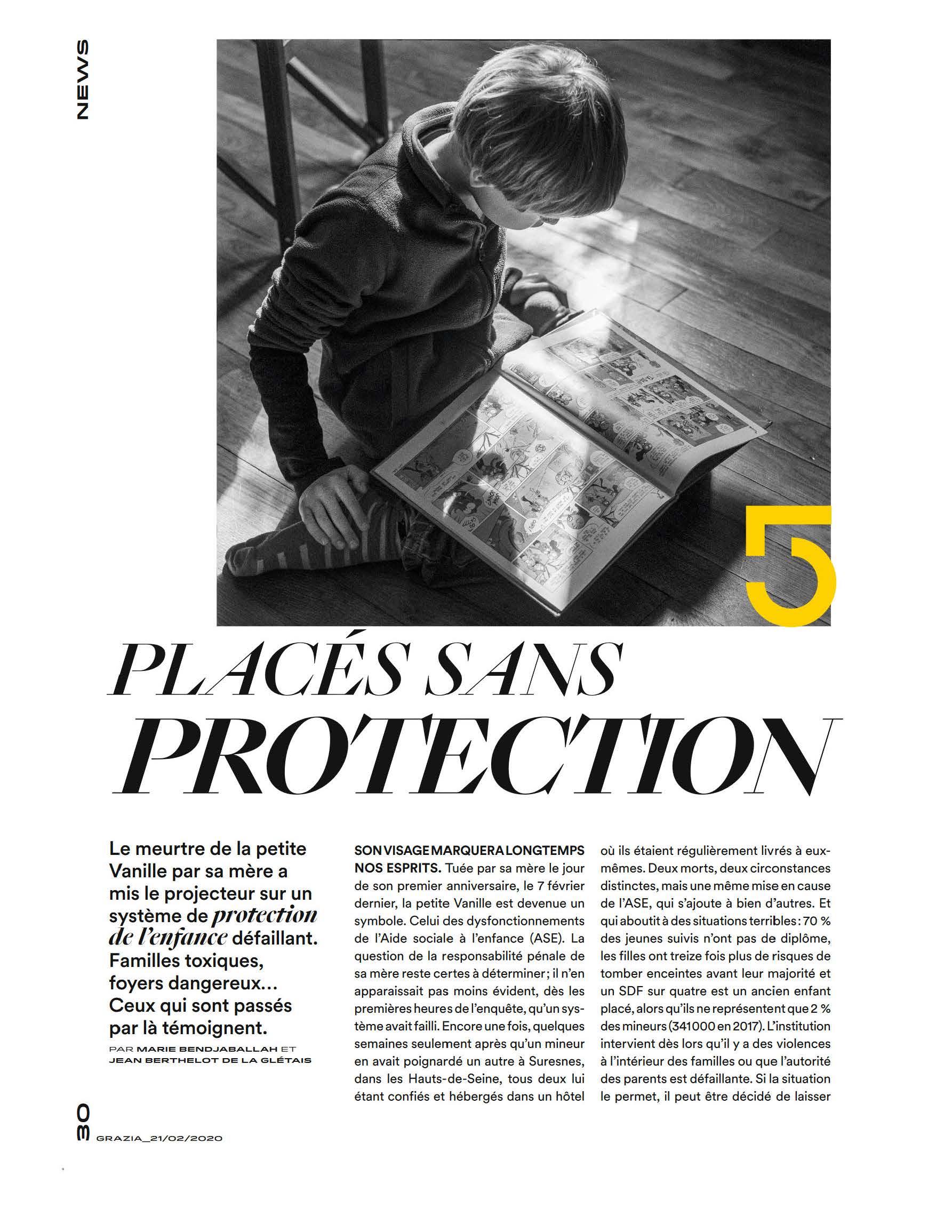 Placés sans protection