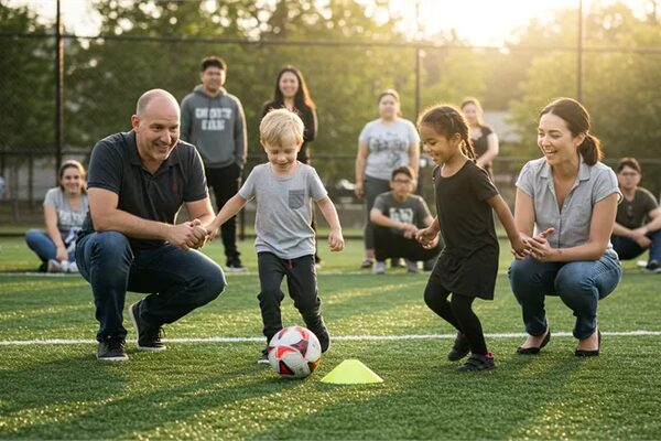 Quand parents et enfants jouent dans la même équipe