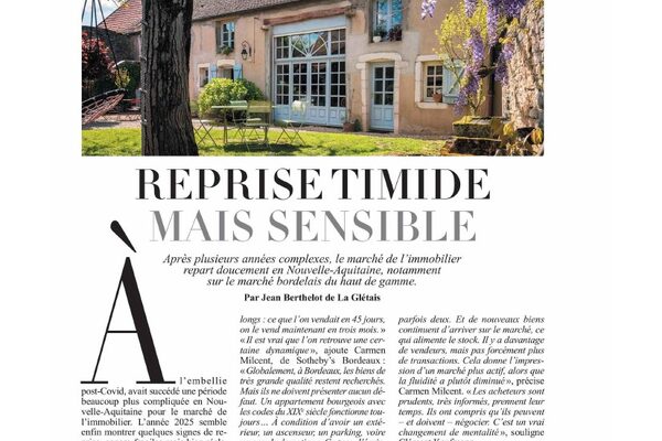 Reprise timide mais sensible