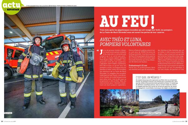 Avec les pompiers de La Teste qui ont vaincu les « méga-feux »